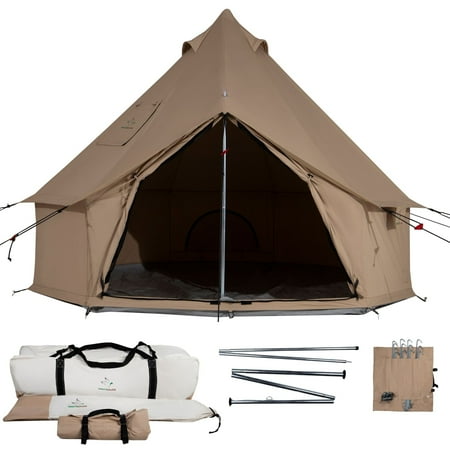 WHITEDUCK Regatta Canvas Bell Tent w/Stove Jack Sandstone Beige 10 Waterproof 4-Season Camping