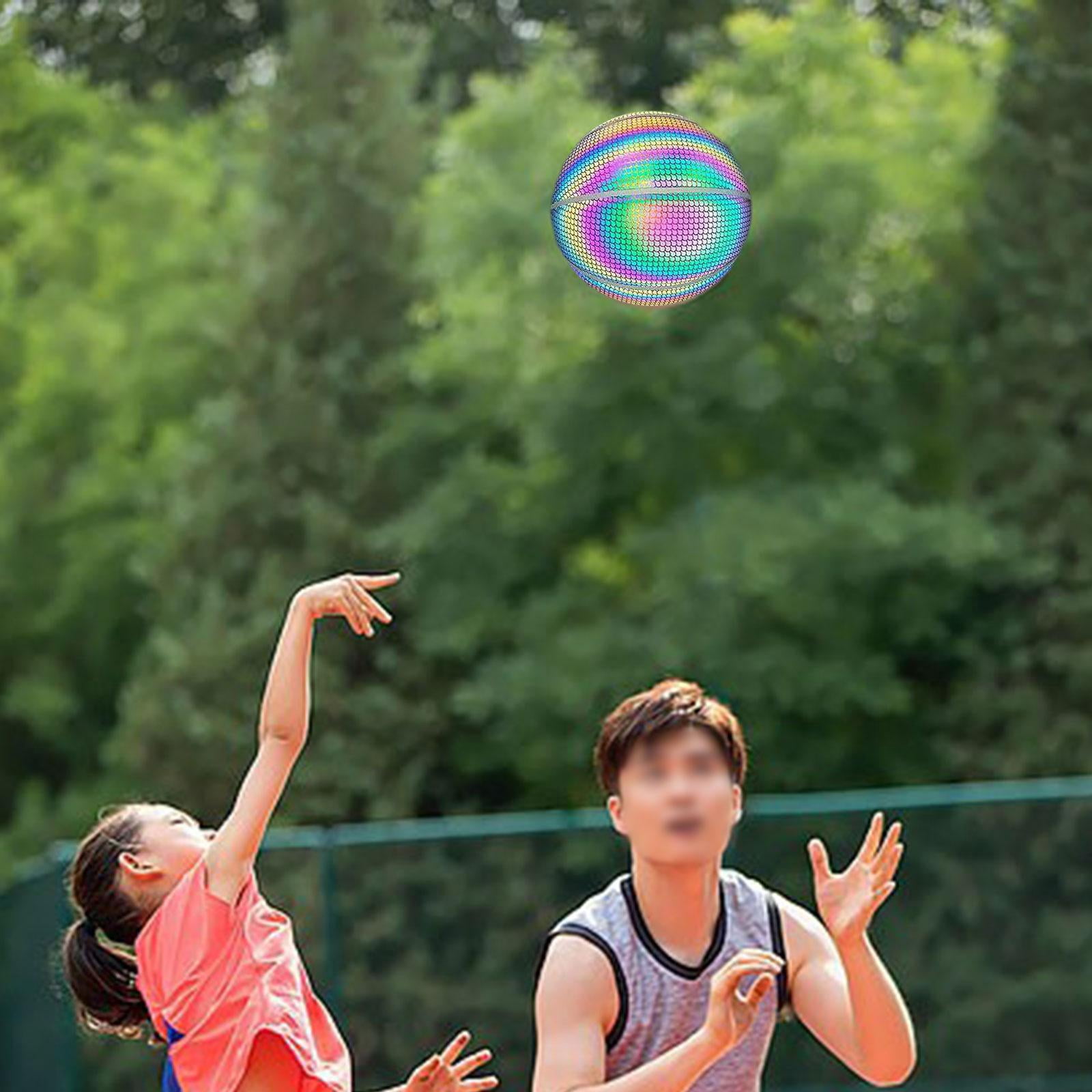PU Glowing Basketball Training Equipment Glow in The Dark for Girls Boys Style B