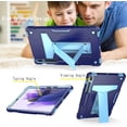 thumbnail image 4 of Epicgadget Samsung Galaxy Tab S7 FE and Galaxy Tab S7+ 12.4" Case - Dual Layer Heavy Duty Stand Case for Galaxy Tab S7 FE (2021) and Galaxy Tab S7 Plus (2020) 12.4 inch Tablet (Navy Blue/Light Blue), 4 of 5