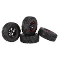 thumbnail image 3 of Paquete de 4 Neumáticos de Goma con Ruedas de 103 Mm para 1:10 Car Truck Accesorio , se describe como se describe Hugo Piezas de escala RC 1/10, 3 of 10