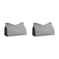 thumbnail image 2 of Advancent Bolsa de almacenamiento de tejido de cuero PU en forma de V soporte recargable reciclado contenedor dispensador de toallas impermeable Gris 2Conjunto, 2 of 6
