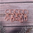 thumbnail image 6 of Rainbow Swivel Lanyard Snap Hook with Key Rings 40pcs 5 Style Lobster Claw Clasps for Keychain Purse Jewelry Making, 6 of 7