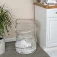 thumbnail image 2 of Household Essentials Pop-Up Mesh Laundry Hamper, Beige, 2 of 5