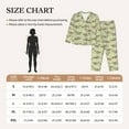 thumbnail image 4 of Lsque Twig Sloth Pattern Long Sleeve Pajama Set for Women - Soft 2-Piece Sleepwear and Loungewear Set with Pockets, Comfy Nightwear-X-Large, 4 of 7