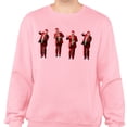 thumbnail image 2 of Santa Dancing Trump Sweatshirt Unisex Large Pink, 2 of 5