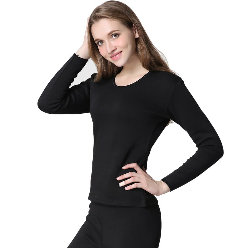 Ladies Thermal Underwear Set Breathable Base Layer Top Winter Warm Compression 