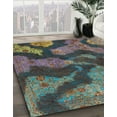 thumbnail image 2 of Ahgly Company Indoor Square Abstract Charcoal Gray Abstract Area Rugs, 7' Square, 2 of 6