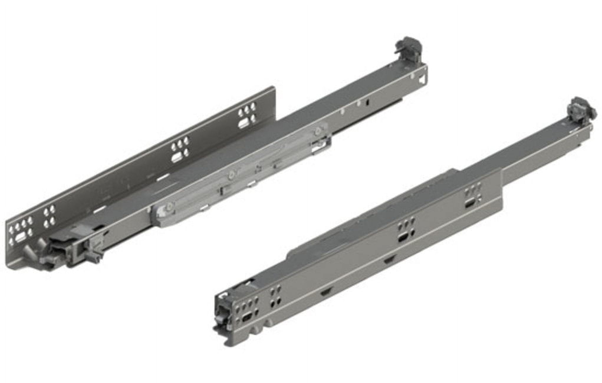 BLUM 563H2290B10 Tandem Plus Blumotion Drawer Runner Pair – 100 Lb Load, Full Extension, Silver – Face Frame Mount