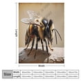thumbnail image 2 of Super Soft Flannel Fleece Throw Blanket With Bee Themed, Great for Sofas, Couches, Beds, Camping, and Travel, The Whole Room Feels Soft and Cozy 60"x80", 2 of 6