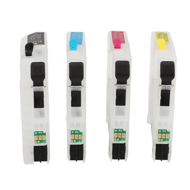 Printer Refill Box, No Leakage Ink Easy To Install 4 Colors PP Material With Snaps For Printing Photo Document LC123,LC223,LC133,LC233,LC203