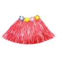 thumbnail image 1 of Girls‘ Elastic Hawaiian Grass Dancer Party Decoration Costume Props, 1 of 6