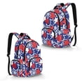 thumbnail image 2 of Xixirimido American Patriotic Stars Print 17" School Backpack for Boys Girls Multi-pocket Bookbags Elementary High School Bookbag Daypacks School Bag for Students, 2 of 8