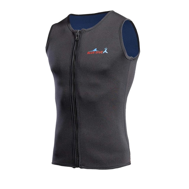 Soidarity Traje de baño para hombre, deportes acuáticos, transpirable, respetuoso con la piel, traje de buceo de 2mm, camiseta sin mangas, traje de Deportes acuáticos Negro S Soidarity OD028677-01