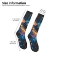 thumbnail image 2 of Naloa Colorful Planet Universe Thigh High Socks Extra Long Stretchy Sock Women Over Knee High Opaque Stocking Daily Wear, 2 of 6