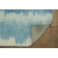 thumbnail image 5 of Linon Outdoor Washable Area Rug Collection, Ivory and Blue, 7' x 9', 5 of 9