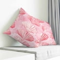 thumbnail image 4 of Throw Pillow Covers 18x18 Inch, Pink Shell Coastal Decorative Pillow Cases for Couch Sofa Bed, Summer Beach Nautical Ocean Cotton Linen Square Home Decor Pillowcases with Hidden Zipper, 4 of 7