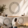 thumbnail image 3 of Edhome Decorative Metal Cutout Christmas Wreath Frame Festive Iron Art, B, 3 of 6