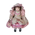 thumbnail image 1 of Figura de cerámica en miniatura, muñeca de cerámica hermosa, hermosa mujer de porcelana, vestido rojo, 1 of 9