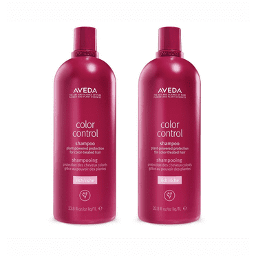 Aveda Color Control Rich Shampoo with Free Pump 33.8 fl oz (pack of 2)