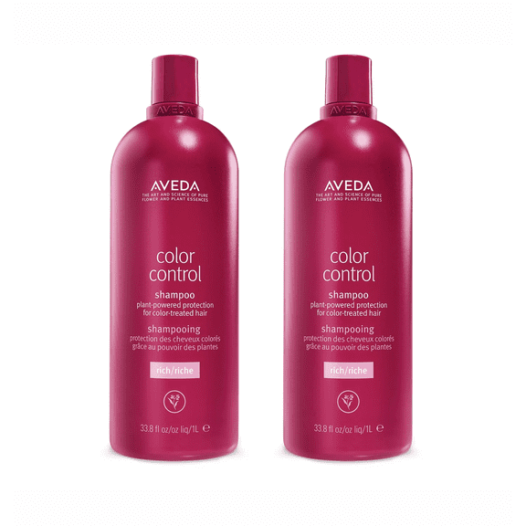 Aveda Color Control Rich Shampoo with Free Pump 33.8 fl oz (pack of 2)