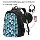 thumbnail image 2 of Easygdp Sea Animal Mochila para Laptop de Viaje con Puerto USB, Mochila para Laptop con Puerto de Carga USB para Mujeres y Hombres, 2 of 7
