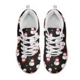 thumbnail image 2 of HELLHERO Lace-up Walking Sneakers for Jogging Training, Mesh Non-slip Sole Comfortable Running Shoes, Snowman Pattern, 2 of 11