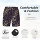 thumbnail image 3 of Balery Dice Bañador para hombre, shorts de playa de secado rápido con entrepierna y forro de compresión-Large, 3 of 6