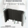 thumbnail image 3 of Technical Pro 5-Panel Microphone Isolation Shield Portable Acoustic Foam Black, 3 of 10