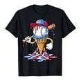 thumbnail image 3 of Gelikeya Boys Baseball Ice Cream Cartoon T-Shirt, Kids Short Sleeve Crew Neck Tee, Patriotic Sport Top 2-13Y (Black, 10-11 Years), 3 of 7