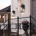 thumbnail image 3 of 13.75"H Outdoor Wall Lights Dusk to Dawn Outdoor Light Fixtures Wall Mount for House, Porch, Hallway, Exterior 2-Pack, 3 of 9