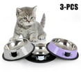 thumbnail image 2 of Byepica 3PCS Pet Bowl Stainless Steel Non-skid Base Dog Bowl Cat Bowl with 2 Food Scoop, 2 of 10