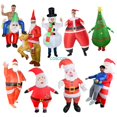 thumbnail image 2 of Prenda inflable para Navidad, Halloween, Papá Noel inflable, muñeco de nieve, árbol, disfraz de cosplay, carnaval, fiesta de Navidad, accesorios para festivales, 2 of 5