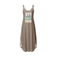 thumbnail image 4 of Women's Fashion Nightdress Comfortable Beach Sleeveless Dress Khaki M, 4 of 4