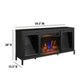 thumbnail image 6 of duraflame® Electric Fireplace TV Stand with Modern LED Lights and Storage, Black, 6 of 21