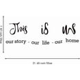 thumbnail image 2 of 1 Sheet PVC Wall Decals Stickers This is Vinyl Motivational Quotes Decal for Home Living Room Kitchen Office Bedroom Decor (21.7x7.9 inch) for diy, 2 of 8