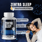 Zentra Sleep- Sleep & Brain Support- 2 Bottles- 120 Capsules