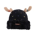 thumbnail image 1 of Christmas Winter Warm Knit Hat with Thick for Cold Weather Cozy Deer Design, 1 of 3