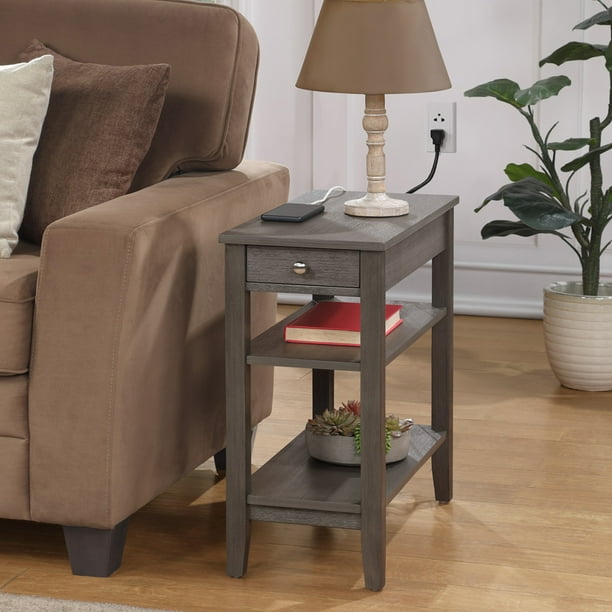 Convenience Concepts American Heritage 1 Drawer Chairside End Table