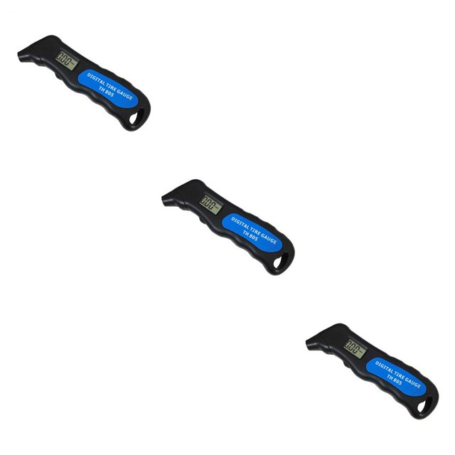 Riwesomey Medidor de presión de aire, neumático de coche de plástico, medidor de neumáticos de motocicleta, probador Digital de retroiluminación Type1 Riwesomey CBP018918