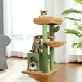 thumbnail image 4 of DIY Cactus Cat Tree Houses Hummock Fully Wrapped Scratching Post Wood Climbing Tower for Cat Jumping Toy Pet Furniture Protector ShopWise Round, 4 of 11