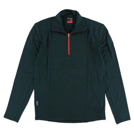 Mens Icebreaker - Icebreaker Mens Tech Top Long Sleeve Half Zip Deep Blue Grey S
