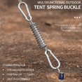 thumbnail image 2 of 4 piezas de hebillas de resorte para carpa, resorte de acero para toldo, cuerda resistente, kit de fijación de hebilla de cuerda para carpa, tensor de vela de jardín, accesorios para carpa, 2 of 5