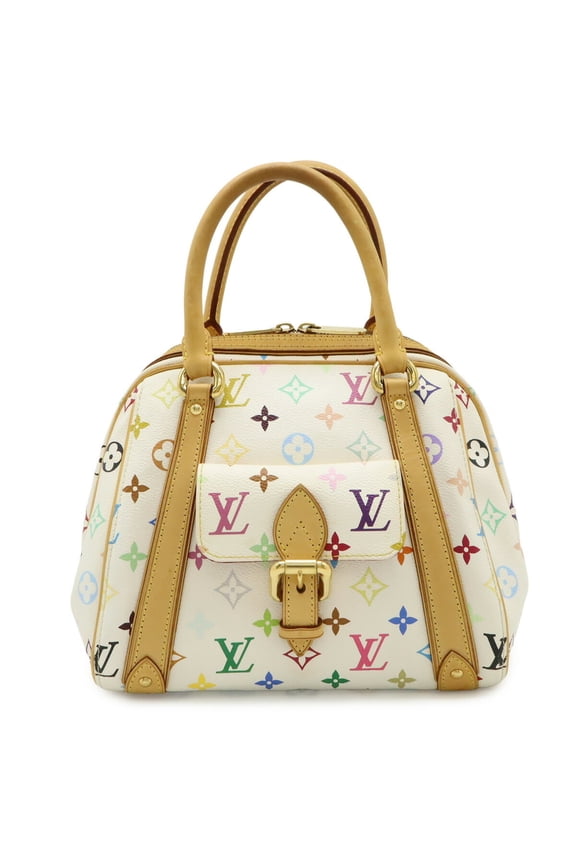 Pre-Owned LOUIS VUITTON Louis Vuitton Monogram Multicolor Priscilla Handbag Blanc White M40096