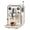Ivory White, variant on Gemilai G3006 Owl 15-Bar Semi-Auto Espresso Machine, Dual Display, Milk Frother, 57oz Tank, Stainless Steel Coffee Maker