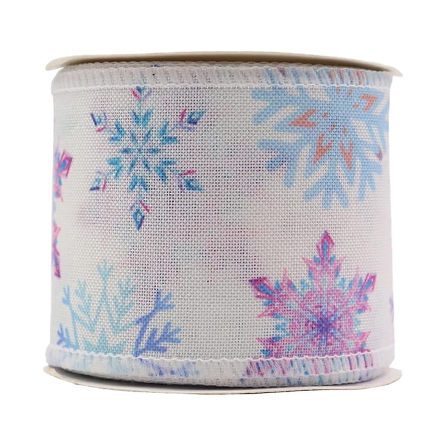 Visland Christmas Ribbons Colored Ribbon Holiday Ribbon Decorations Rustic Fabric Ribbons Crafters Holiday Ornaments 1Roll/5Yard
