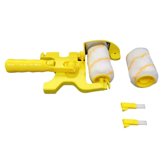 Tiitstoy Clean Paint Edger Roller Brush Banding Machine Wall Ceiling Painting Tool Clean Cut Paint Edger Tool with Roller and Brush