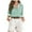 Green_1, variant on Godom Button Up Shirts for Women Casual Tops Long Sleeve Button Down Blouses Stripes Turn-down Collar Top