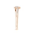 thumbnail image 4 of ANGARA Natural Diamond Heart Promise Ring in 14K Rose Gold for Women (Size-2.5mm | Color-H | Clarity-SI2) | April Birthstone, Birthday, Anniversary, Jewelry Gift for Women | Natural Diamond Ring, 4 of 10