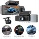 thumbnail image 4 of Mini Videocámara DVR para Coche de 3,16 Pulgadas, 3 Lentes, HD, Cámara de Salpicadero, Vías, Grabadora de Vídeo, 4 of 6