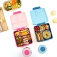 thumbnail image 3 of Lonchera Bento para Niños con Termo de 8 Oz, Recipiente Hermético para Comida, con 4 Compartimentos, Ideal para la Escuela y Viajes, Color Rosa., 3 of 5